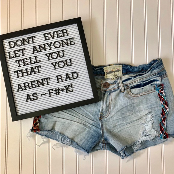 Dollhouse Pants - ° DOLLHOUSE BOHEME JEAN SHORTS °